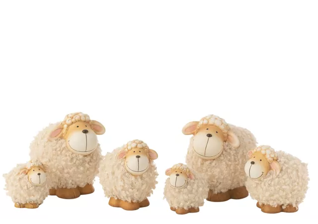 SCHAAP PORSELEIN BEIGE/BRUIN (L)