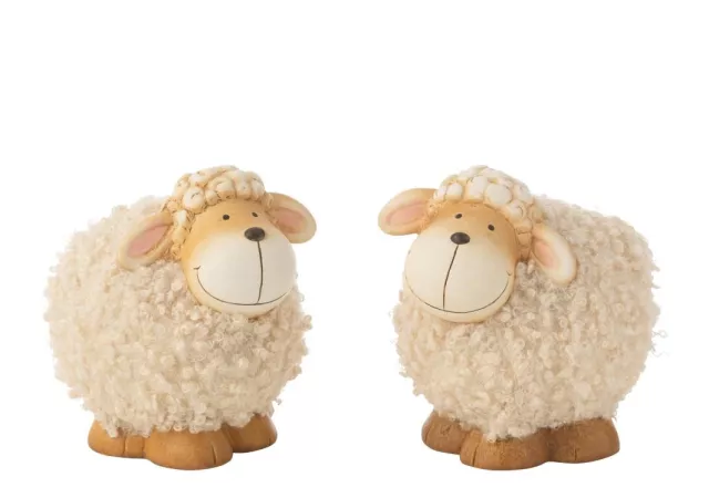 SCHAAP PORSELEIN BEIGE/BRUIN (L)