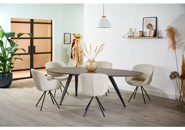 Twinny dining tafel HPL Brons (225 x 120 cm)